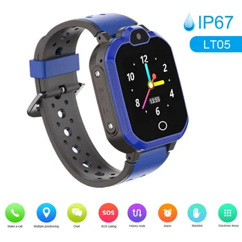 

New Kids GPS Tracker LT05 4G 1.4inch Touch Screen Smart Watch IP67 Waterproof Video Call Camera GPS LBS WIFI Location Kids Watch