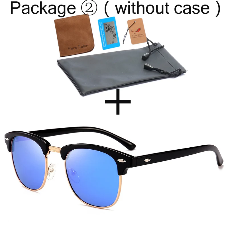 UV400 поляризационные мужские и женские солнцезащитные очки 3016, классические модные ретро брендовые солнцезащитные очки с покрытием, солнцезащитные очки gafas De Sol Masculino - Цвет линз: black-blue-2