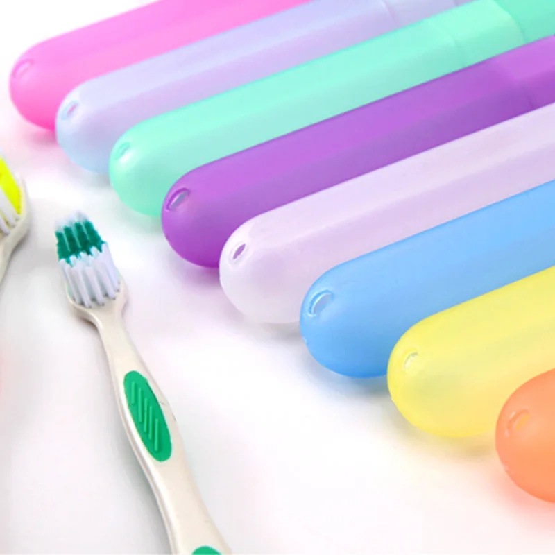 Toothbrush case 3pc portable travel toothbrush protect box health tooth brushes protector toothbrush tube cover case bathroom accessories