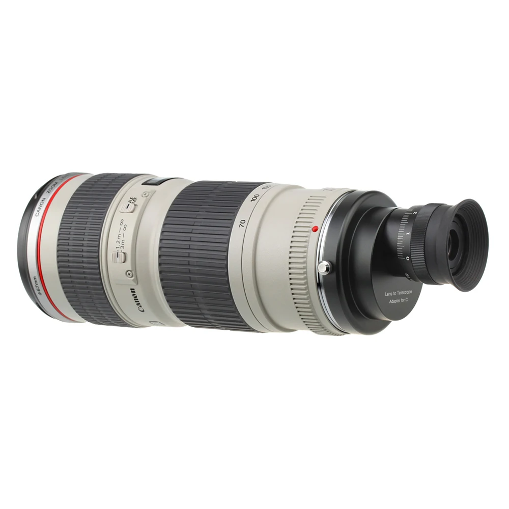 Lens To Telescope Adapter DIY 4th Generation Lens Scope Converter