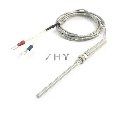 

2 Meter Metal Braid Shield K Type 0 to 600C Celsius Thermocouple Sensor