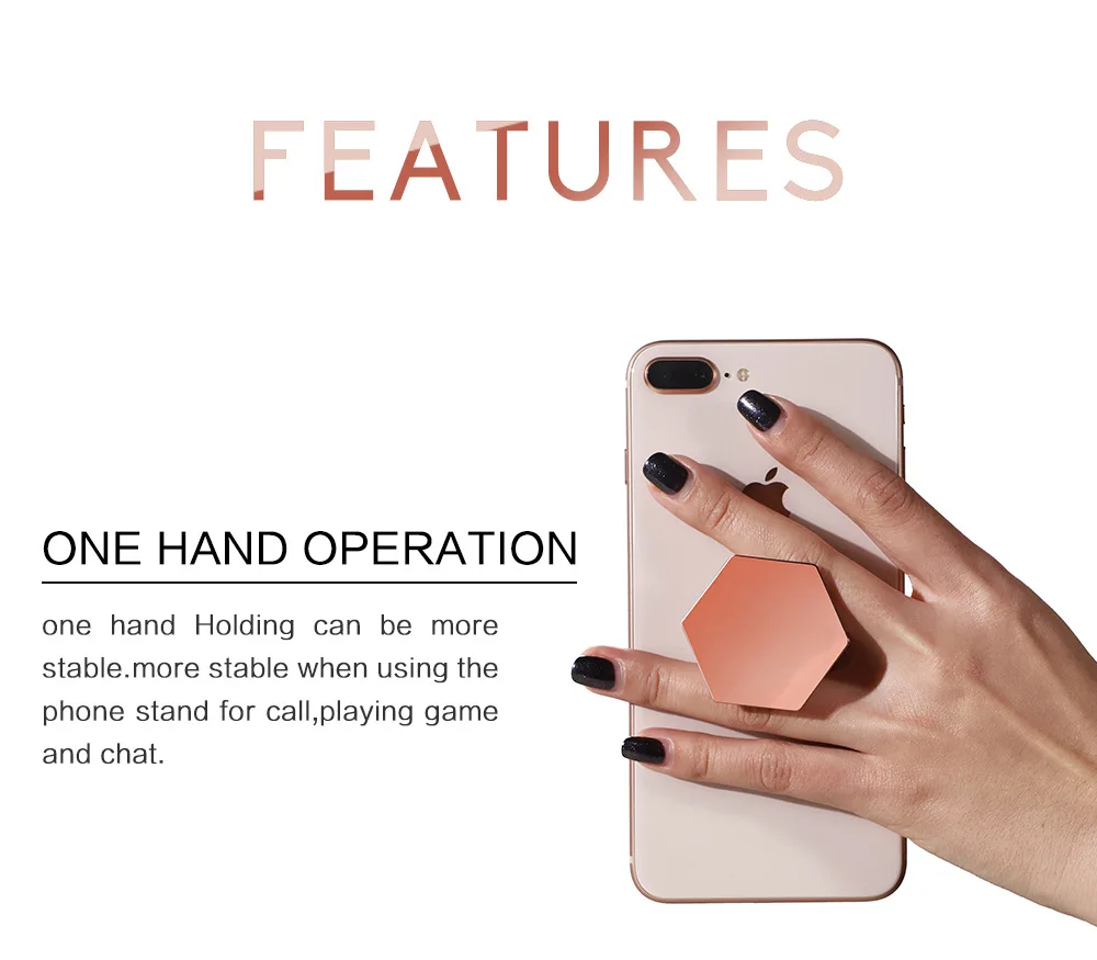 Универсальный палец кольцо держатель покрытие Шестигранная ручка расширение Стенд автомобильное кольцо-держатель мобильного телефона для iPhone X 7 поддержка стенд