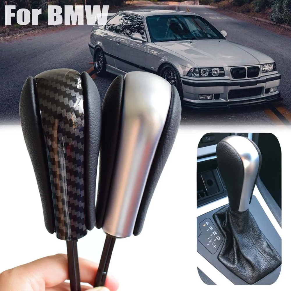 

Automatic Gear Shift Knob Lever HandBall For BMW E36(97-99) E38 E39 E46 Z4 Z3 E53 X5 X3 E60 E61 Carbon Fiber/Silver Car Styling