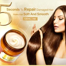 Волшебная лечебная маска для волос, Питательная, стойкая, увлажняющая, блестящая маска для волос на 5 секунд, восстанавливает повреждения волос