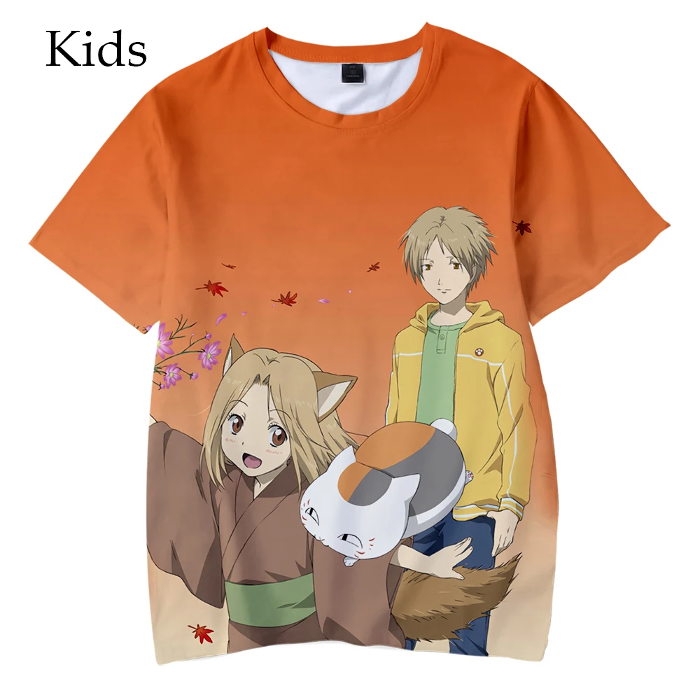 Harajuku Natsume детская футболка Нацумэ книга друзей мастурбатор для мужчин