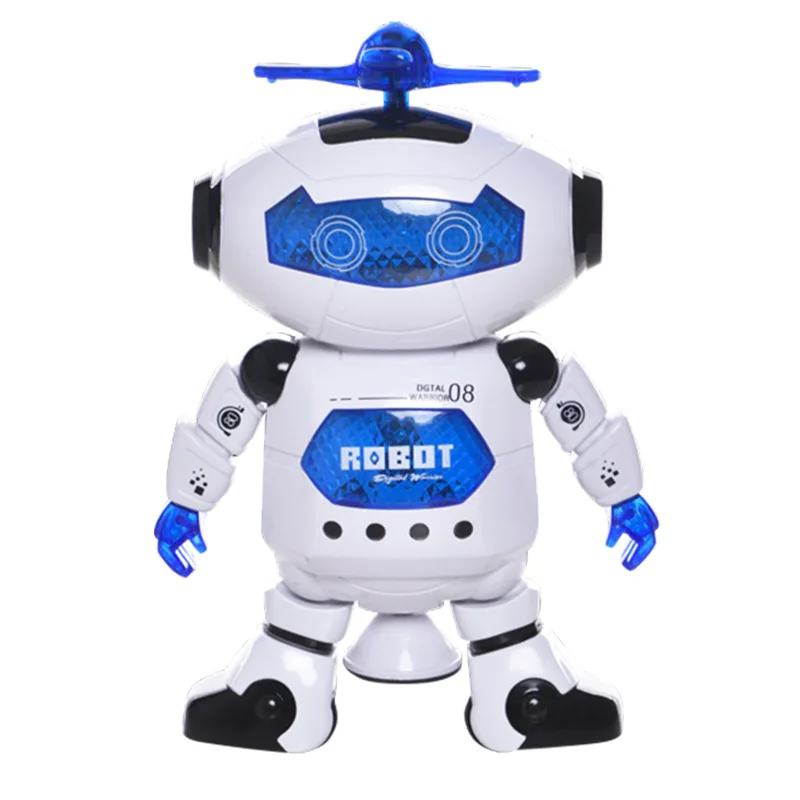 

Intelligent Early Childhood Electric Space Dancing Universal Robot Models Rotating Light And Sound Stall Hot Selling Toy