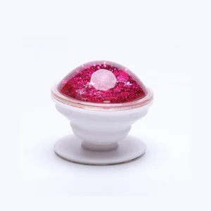 Rose red Универсальный держатель Quicksand для мобильного телефона, подставка для воздушной сумки, кронштейн для крепления на 360 градусов, модный держатель для телефона, кольцо для телефона - Цвет: Rose red