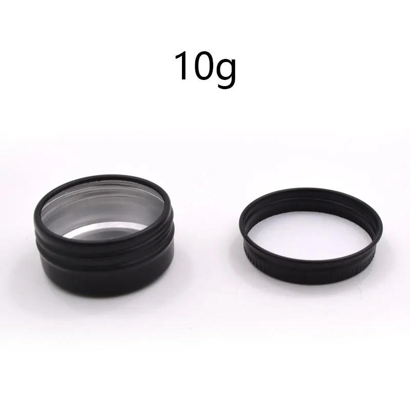 100pcs 10g 10ml Aluminum Tin Cans Round Metal Container Screw Top Cans Cosmetic Sample Containers Candle Travel Tins