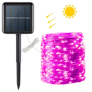 

10m/20m LED Outdoor Solar Lamp String Lights 100/200LEDs Fairy Holiday Christmas Party Garland Solar Garden IP65 Waterproof Lamp