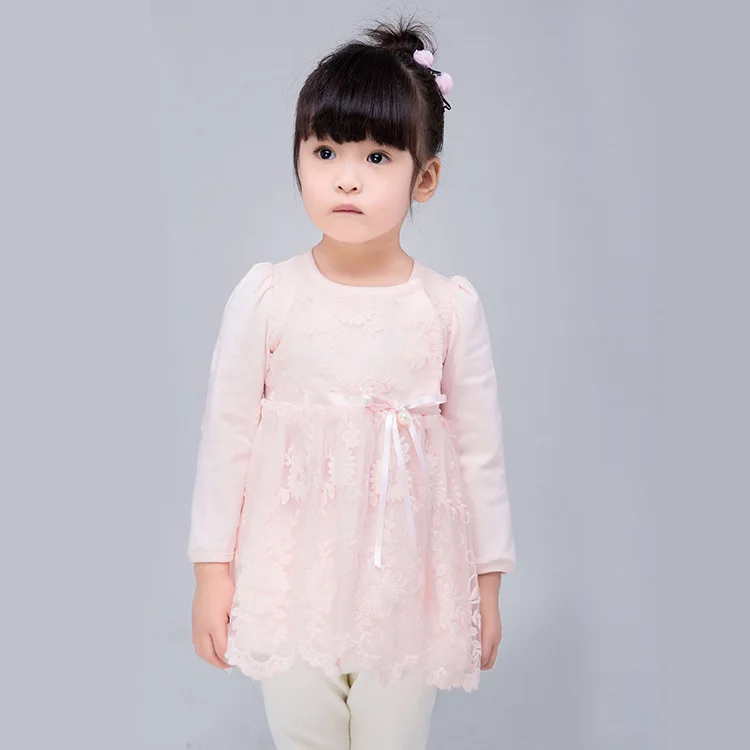 

Momoidea Childrenswear New Style Spring And Autumn CHILDREN'S Dress Lace Girls Long Sleeve Birthday Formal Dress Princess Dress