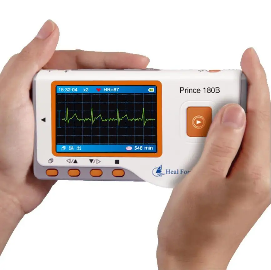 Heal Force Prince 180B портативный бытовой Heart Ecg монитор непрерывного измерения цветной экран CE& FDA УТВЕРЖДЕН