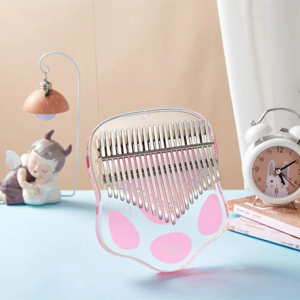 Kawaii Cat Claw 21 клавиша калимба акриловое пианино для большого пальца милая