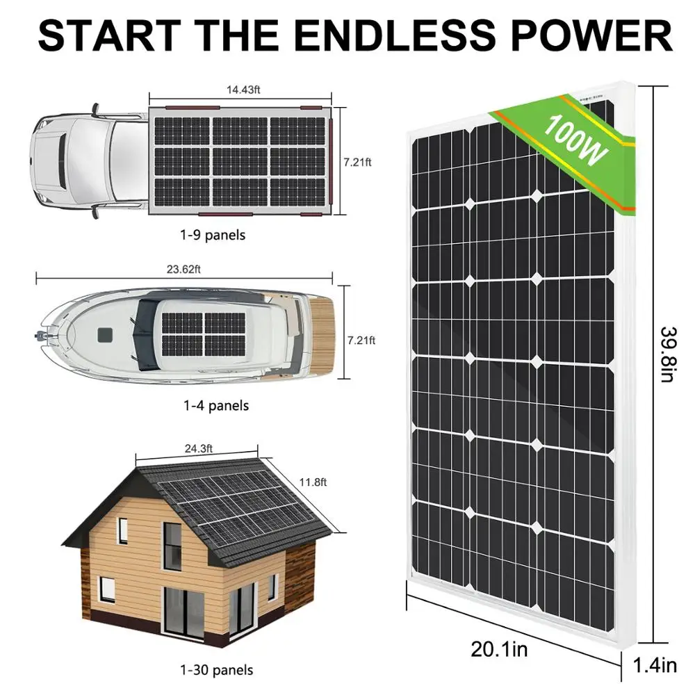ECOworthy 800W Off Grid полная система солнечных панелей + 4 струнный комбайнер PV Box 3000W