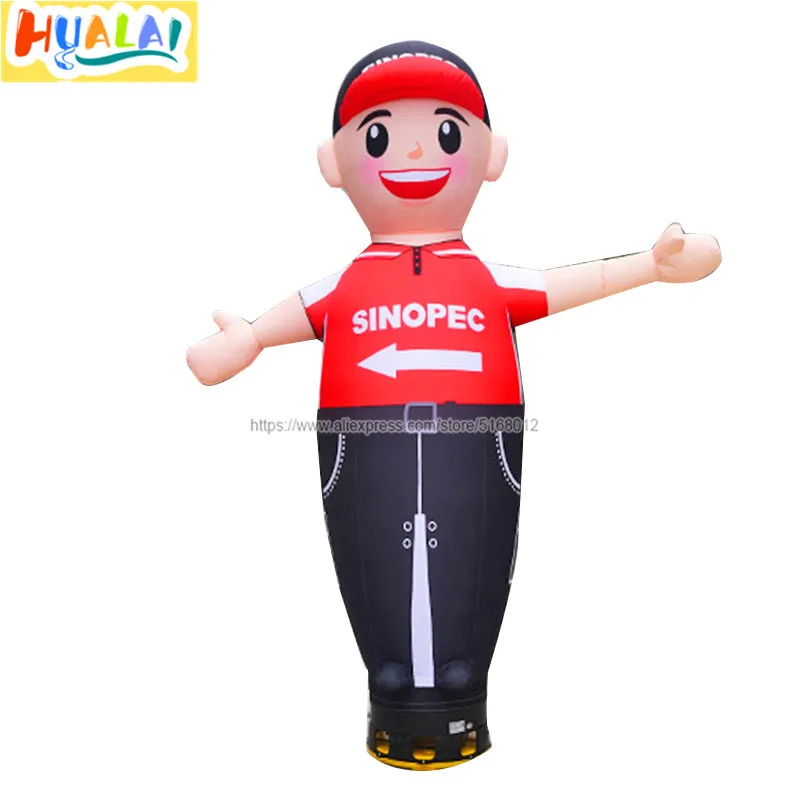 

2.5m/8.2ft inflatable air dancer sky dancing tube man car wash cartoon characters for outdoor advertising free shipping for sale
