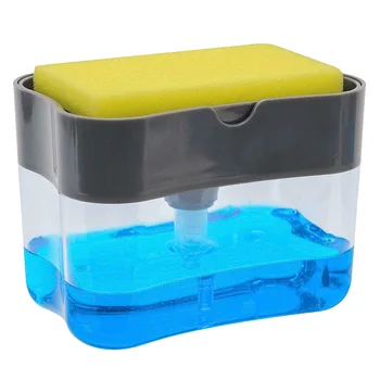 

Soap Pump Dispenser Sponge Holder for Dish Soap Sponge Kitchen Tool P7Ding