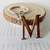 Metal DIY A-Z Letters keyChain Silver Color Car Key Ring Women Charm Gift  26 Letters Key chain Party Gift Key Ring 2221 ► Photo 1/6