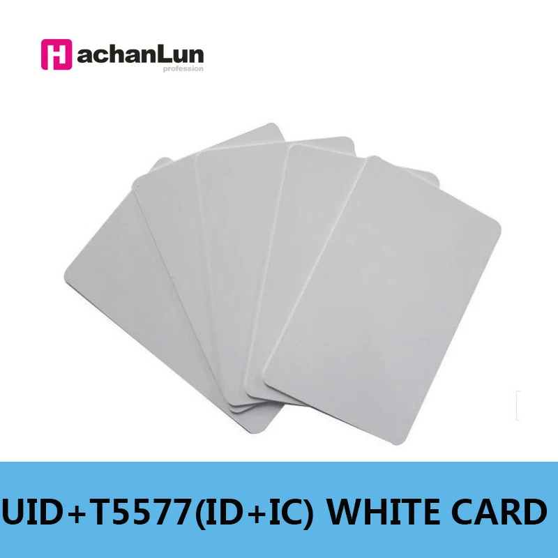 10 шт. UID + 5577 смарт-карта RFID двойной чип IC ID композитный 125 кГц EM4305 13 56 МГц повторимая