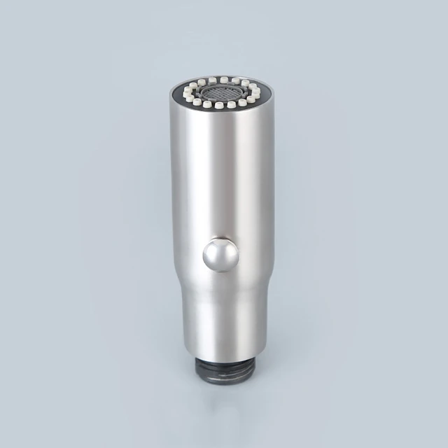 ใหม่แปรงสแตนเลสก๊อกน้ำห้องครัวดึงผักมือถือหม้อฝักบัวหัวฉีด 2