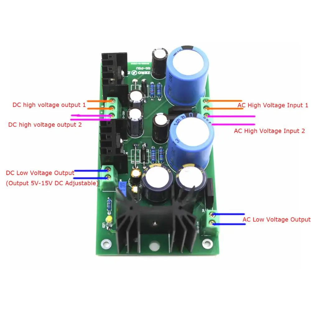 Клетчатые брюки gg Bile Preamplifier предварительно Регулируемый блок питания готовой доски ZERO ZONE