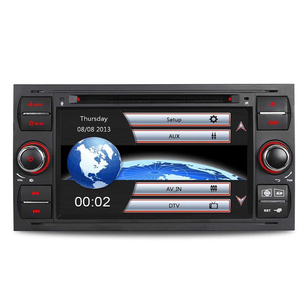 Clearance A-Sure 7" Car Radio Player GPS for Ford Transit Focus Galaxy S-Max C-Max Fusion Fiesta FM/AM RDS SWC Bluetooth CD DVD USB 3G  BT 0