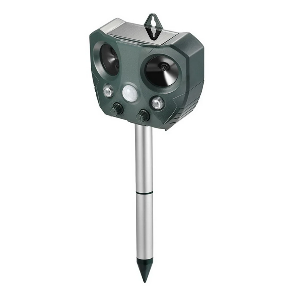 Outdoor Ultrasonic Mole Pest Repellent Solar Power Garden Yard Animal Pest Mouse Repeller Outdoor Bird Cat Dog Keep Away Tools