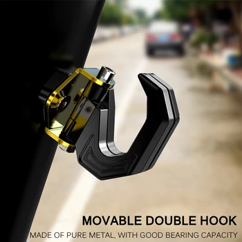 

TIOODRE Aluminum Alloy Motorcycle Luggage Helmet Double Hook Mount Motorbike Scooter Helmet Holder Bag Hook Hanger With Screw