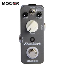 Mooer ShimVerb Digital Reverb Guitar Effect Pedal Mini Guitar Pedal 3 Reverb Modes for Electric Guitar True Bypass Guitar Parts mooer spark reverb pedal three great sounding reverb modes guitar pedal