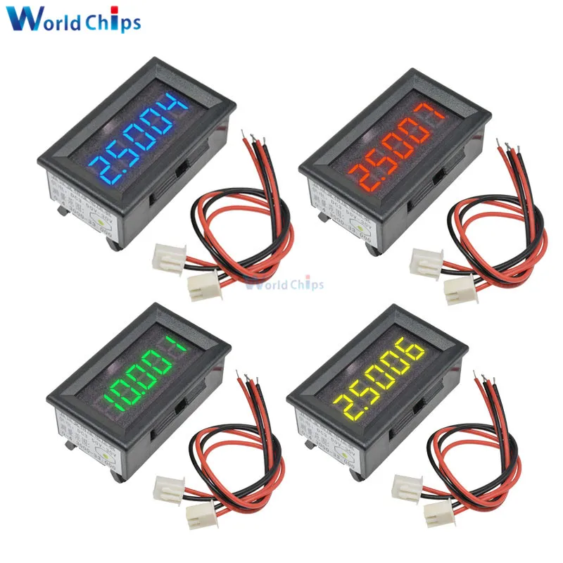 Красный/синий/зеленый/желтый 5-значный прецизионный цифровой вольтметр