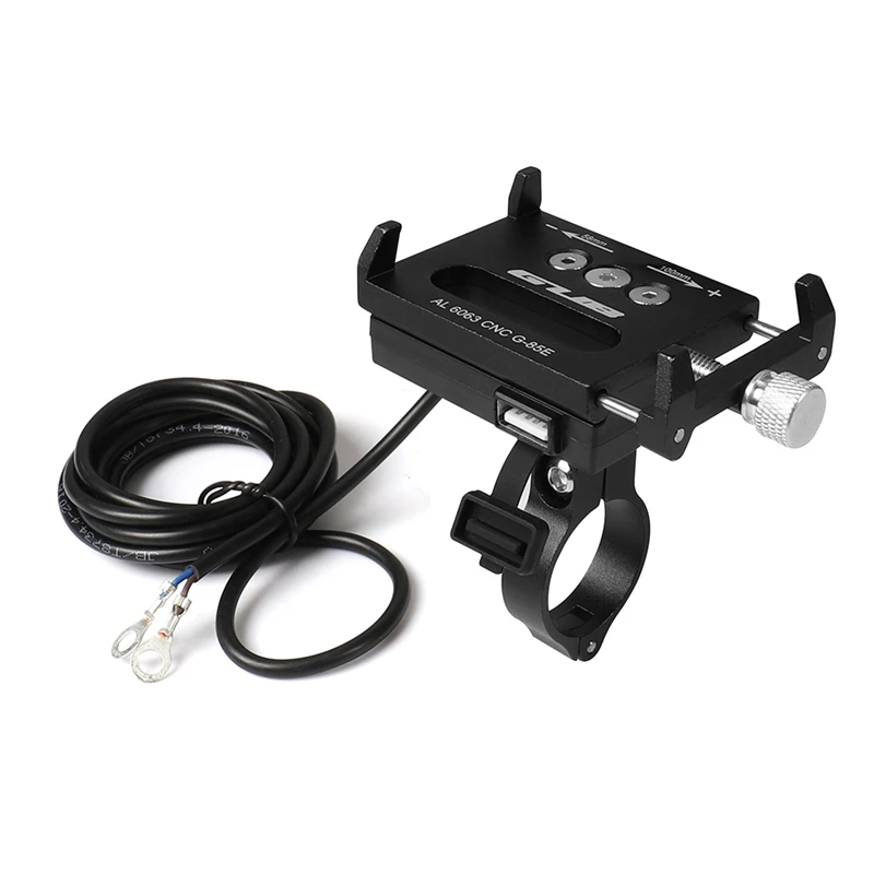 Gub Universal Aluminum Alloy Motorcycle Mount Cell Phone Holder Usb Charger Bicycle For Iphone X 8 7 Fast Charg | Спорт и