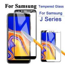 9D полное покрытие из закаленного стекла для samsung Galaxy J3 J5 J7 J2 J4 J6 J8 Защитная пленка для экрана