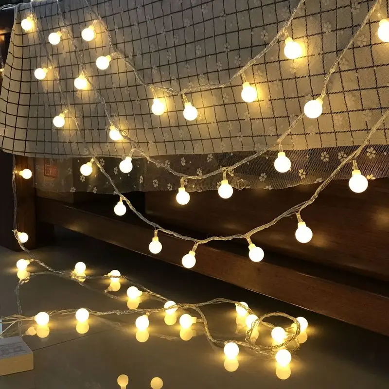 

2M/3M/6M Led Fairy Lights Christmas LED Globe Festoon Bulb Led Fairy String Light for Christmas Decorations for Home