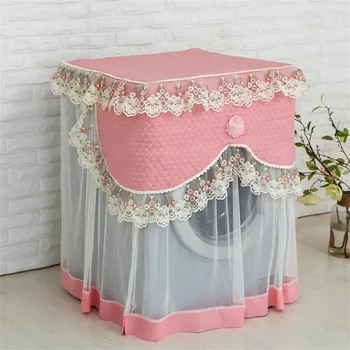 

Lace Floral Washer Dust Cover Household Soft Lace Protective Case Washer Dust Cover