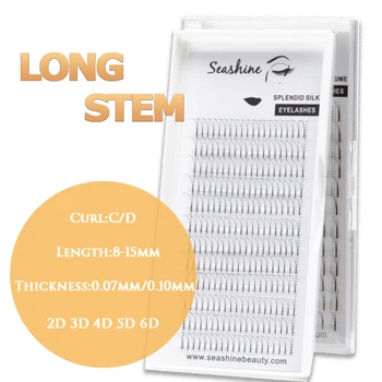 

Seashine Eyelash Extension Make up False Eyelashes 2D3D4D5D6D LongStem Premade Fans Volume Lash Russian Volume Lashes Extension