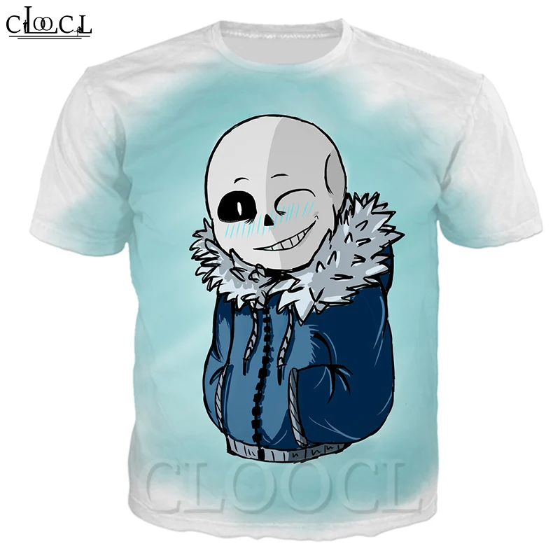 Футболка CLOOCL с 3D принтом игры Undertale мужские и женские футболки коротким рукавом
