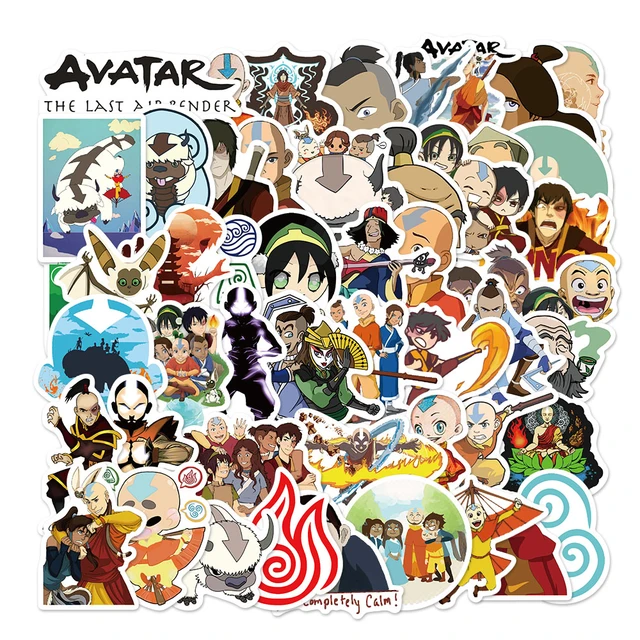 10/25/50/100pcs Avatar The Last Airbender Stickers Anime Cartoon