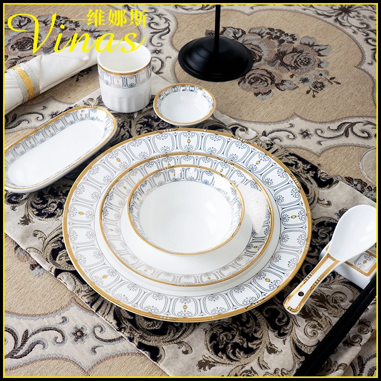 

Luxury Ceramic Steak Food Dish Nordic Style Retro Tableware Bowl Ins Dinner Plate Cup High End Dinnerware Set Exquisite
