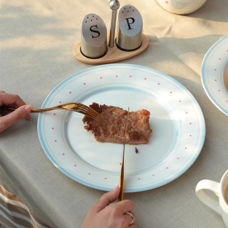 Креативная керамическая тарелка с рисунком курицы, блюда из говядины для завтрака, милое мультяшное десертное блюдо, тарелка с фруктами для закусок