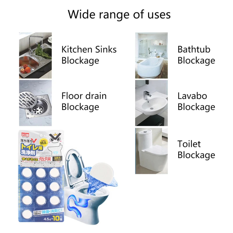 New Sink Drain Cleaner Toilet Bowl Tank Cleaner Pipe Dredging Agent For