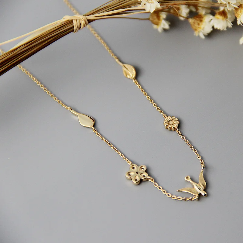 Gold elegant necklace Clearance