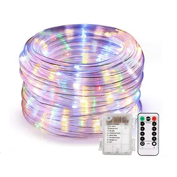 

Outdoor String Lights 20M 200LEDs Battery Operated 8 Modes LED Rope Tube String Lights for Patio Christmas Party Wedding Holiday