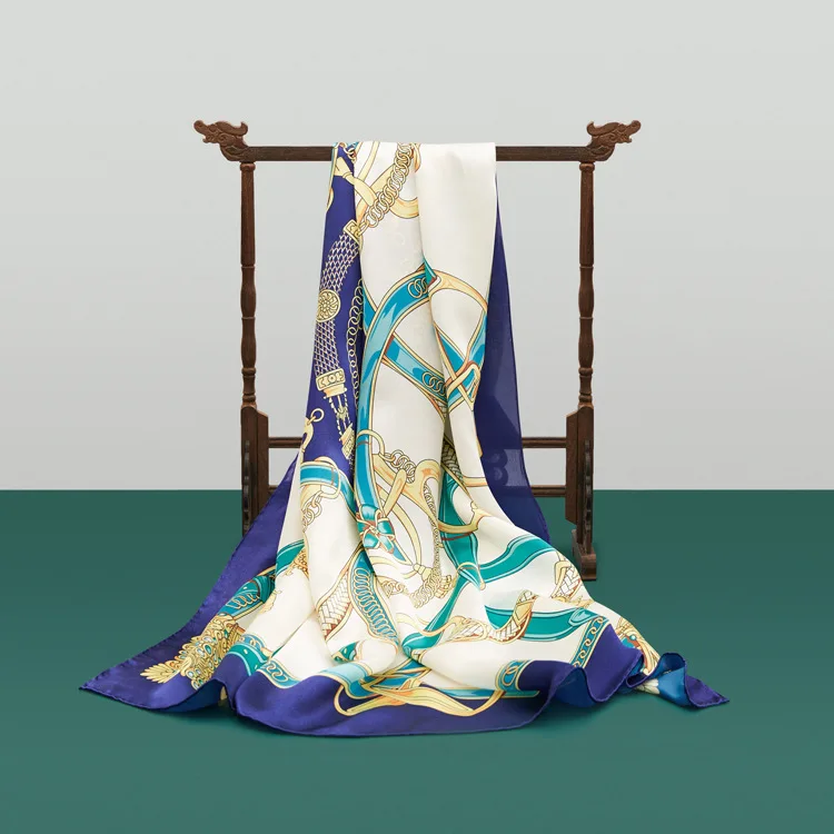 

Mulberry Silk Kerchief Multi--Selectable Silk Crepe Satin Large Kerchief Fashion Shawl Real Silk Scarf