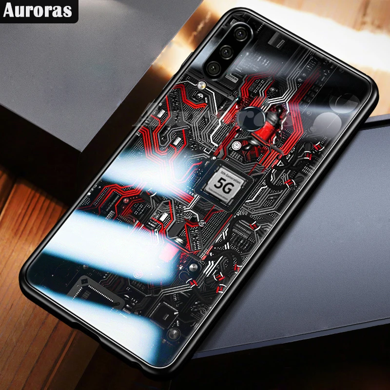 Auroras для honor 9X Премиум чехол Explorer окрашенный чехол из закаленного стекла для honor 9x чехол s Funda