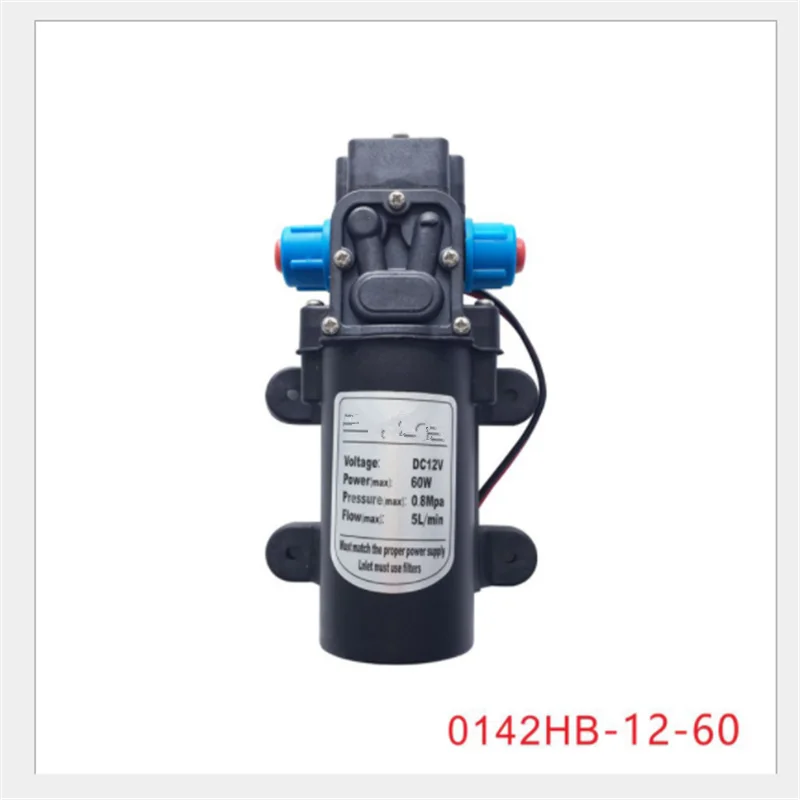 Высокое качество Быстрая DC 12V 5L/Min H Reflux тип воды высокого давления мембранный самовсасывающий насос 60W