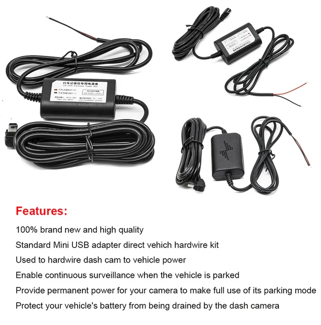 Maxbell 12/24v To 5v/3a Dash Cam / Car Video Recorder Hardwire Kit Dvr Obd  Buck Line - Aladdin Shoppers at Rs 1128.00, New Delhi