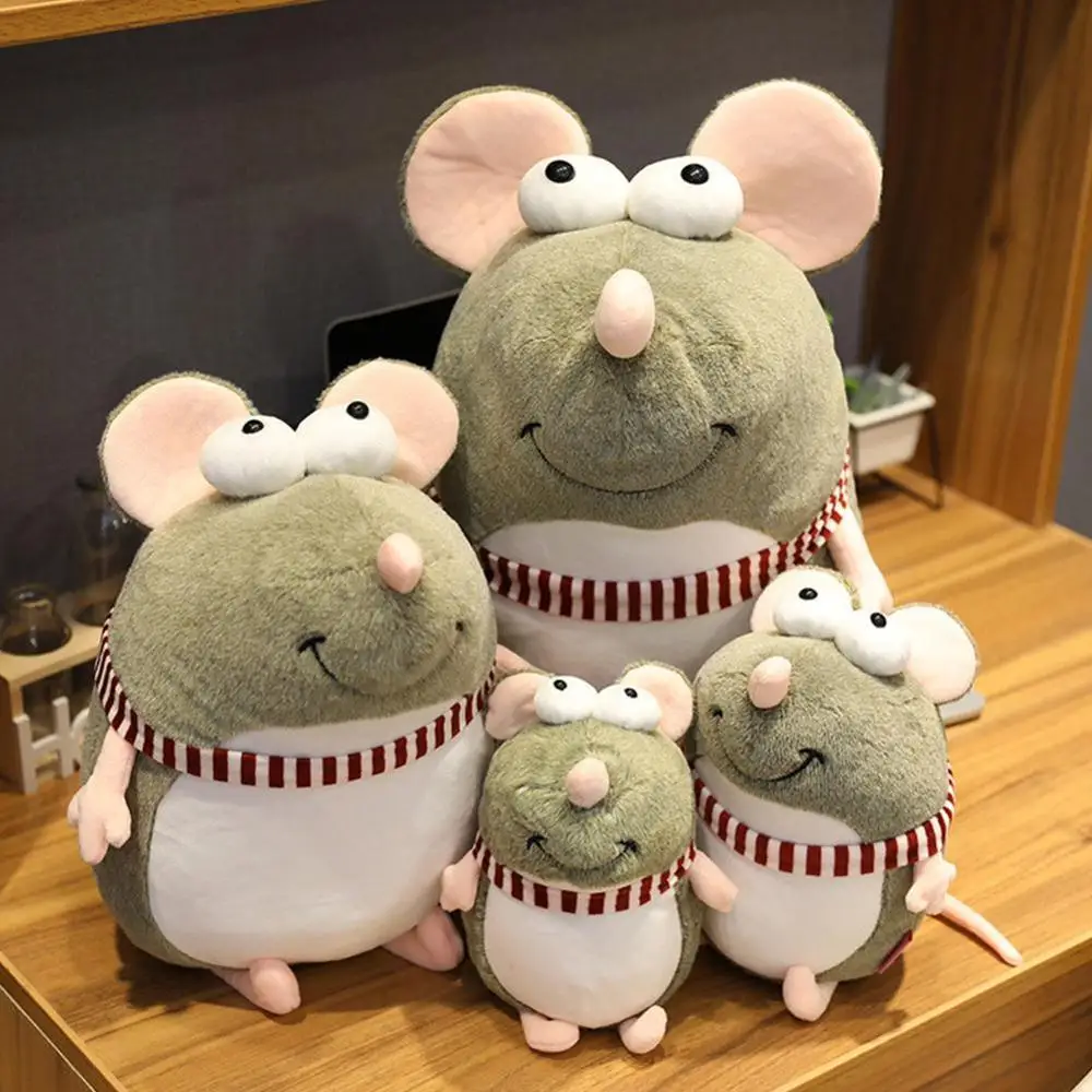 35 см Kawaii мышь талисман Подушка Мягкие плюшевые куклы игрушки животных для детей девушка комната Декор подарки на год девушки любимый