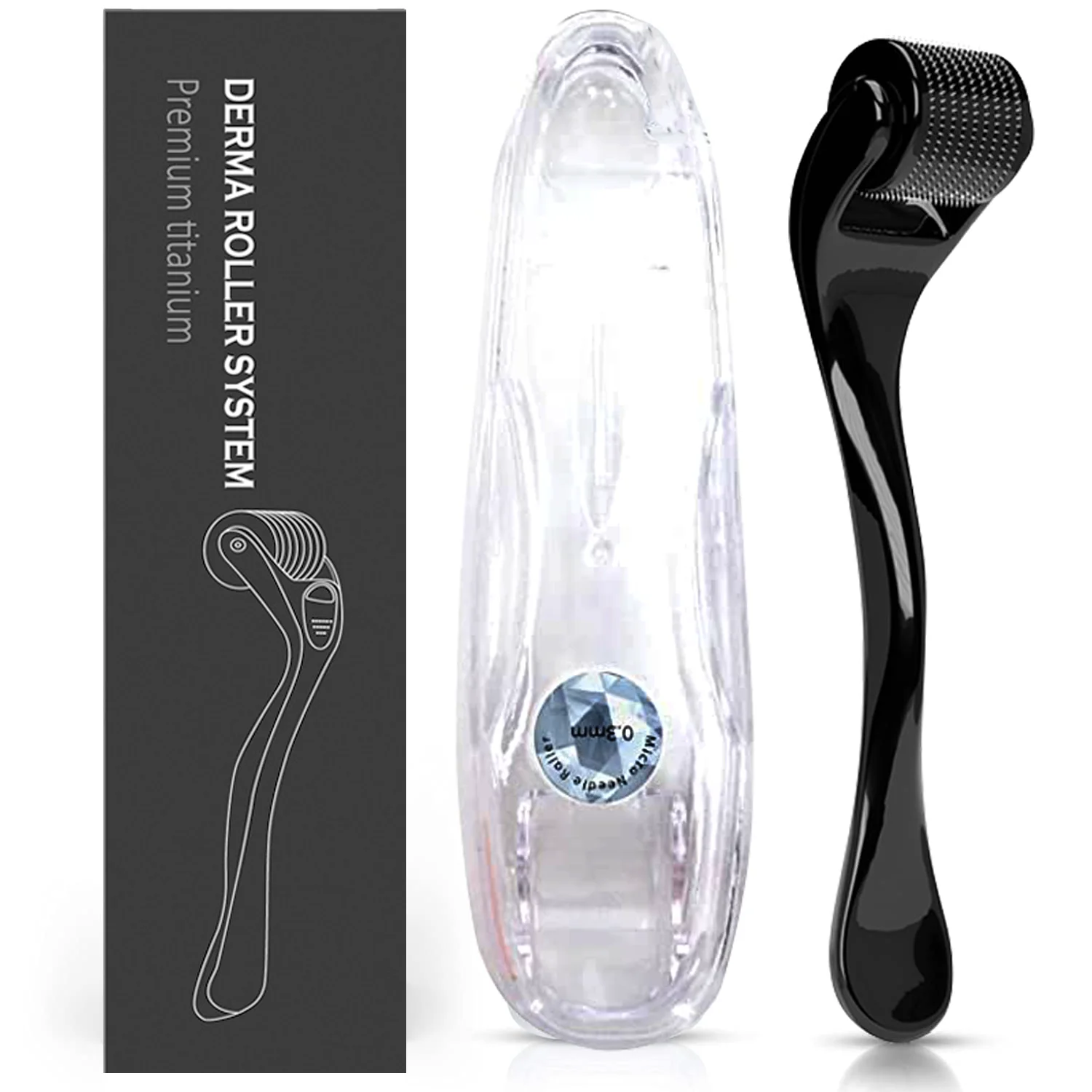 540 Needles Skin Derma Roller for Body Care Beauty Massage Tools with Storage Case