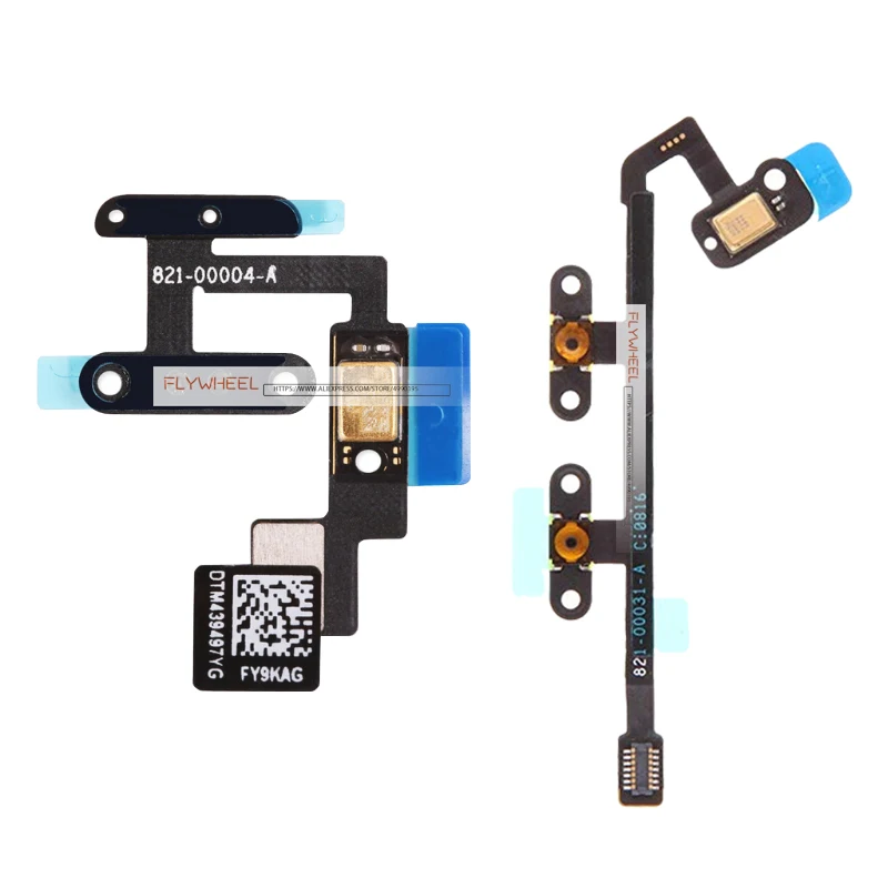 1pcs Power Button Flex Cable With Microphone For Ipad 6 Air 2 A1566 A1567 Volume Switch Side Button Connector Ribbon Parts Mobile Phone Flex Cables Aliexpress