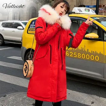 

Vielleicht Winter Parkas 2019 Winter Women's Jackets Coats -30 Degree Hooded Fur Lining Thick Warm Snow Winter Jackets And Coats