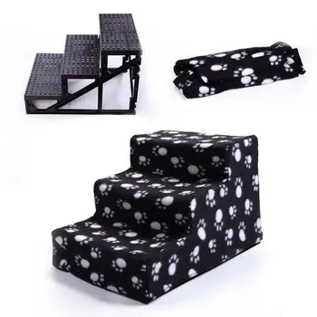 

Yonntech Dog Stairs Pet 3-Steps Stairs for Small Dog Cat House Pet Ramp Ladder Anti-slip Removable Dogs Bed Stairs Pet Supplies