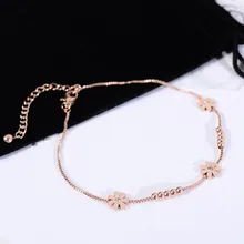 YUN RUO модный розовое золото цвет Маргаритка браслет женский подарок на день рождения 316 титановая сталь ювелирные изделия не меняют цвет Прямая